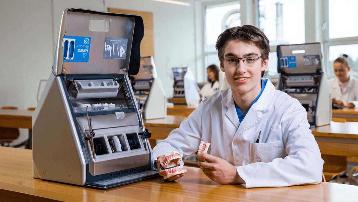 Übungszähne auf Knopfdruck: Leipzig hat jetzt einen Zahnautomaten
