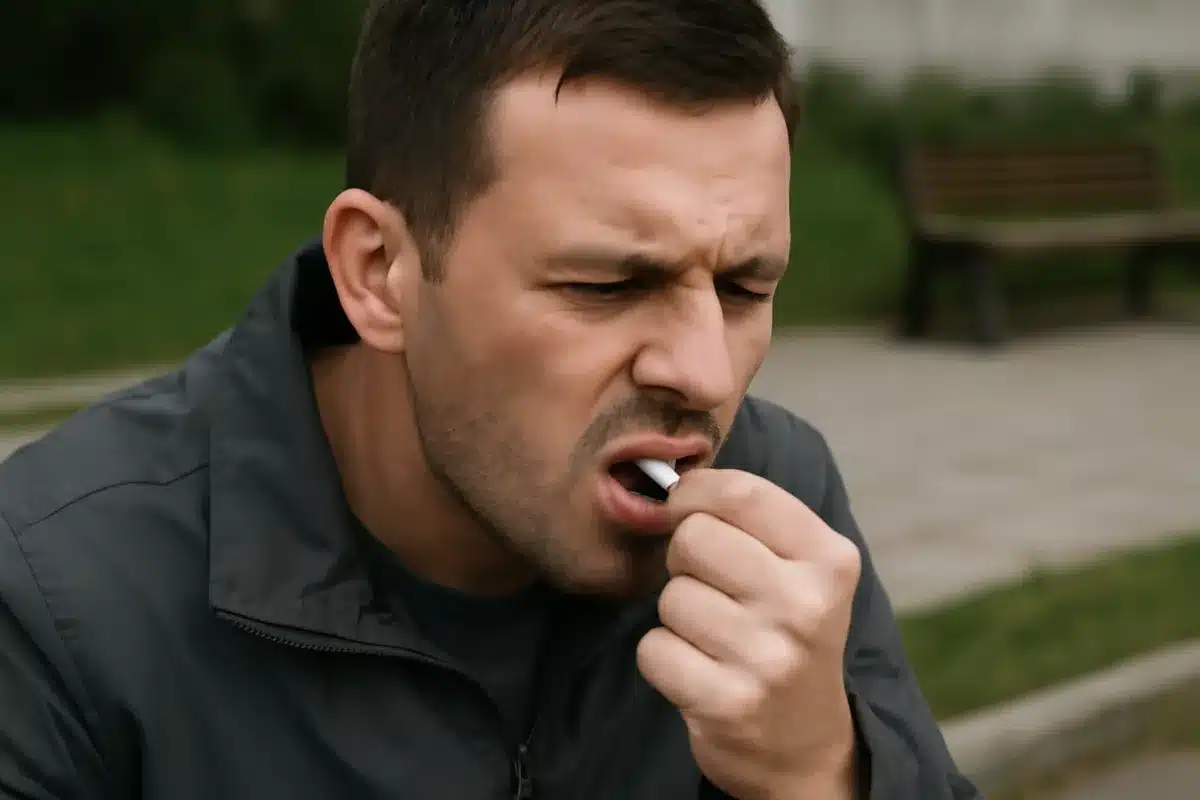 Praktische Erste-Hilfe-Methoden — Gelingt es unterwegs nicht, ein Interdentalwerkzeug zu verwenden, hilft oft ein einfacher Trick: Kauen Sie kräftig auf einem zuckerfreien Kaugummi mit Xylit – durch den Kaudruck lösen sich Fasern meist innerhalb weniger Minuten. Xylit hat zusätzlich einen antikariogenen
